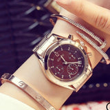 Rose Gold Steel Watch