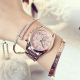 Rose Gold Steel Watch