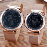 Women Rose Gold Digital Watch