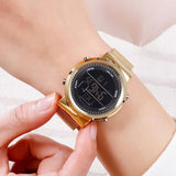 Women Rose Gold Digital Watch