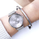 Silver Steel Women Watch