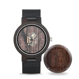 Wooden Engraving Casual Watch