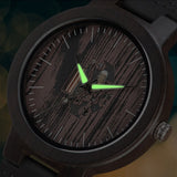Wooden Engraving Casual Watch